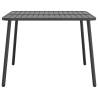 Stylish Anthracite Garden Table | 100x100 cm Steel