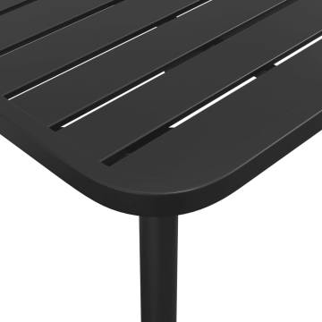 Stylish Anthracite Garden Table | 100x100 cm Steel