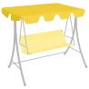 Replacement Canopy for Garden Swing - Yellow 150/130x105/70 cm