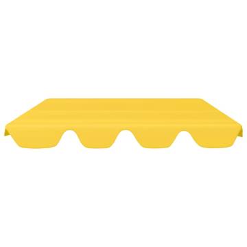 Replacement Canopy for Garden Swing - Yellow 150/130x105/70 cm