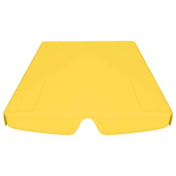 Replacement Canopy for Garden Swing - Yellow 150/130x105/70 cm