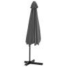 Outdoor Parasol with Steel Pole 300x250 cm - Anthracite