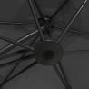 Outdoor Parasol with Steel Pole 300x250 cm - Anthracite