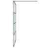 Walk-in Shower Wall Black 140x195 cm - Modern ESG Glass