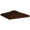 2-Tier Gazebo Top Cover 3x3m - Water-Resistant Brown Canopy