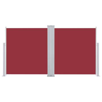 Retractable Side Awning Red 120x600 cm - Stylish Privacy Screen