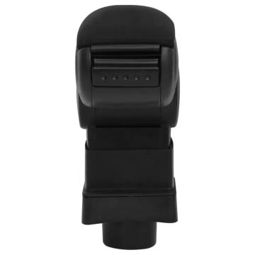 Car Armrest Black - Adjustable ABS Storage Solution | HipoMarket