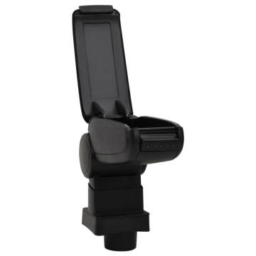 Car Armrest Black - Adjustable ABS Storage Solution | HipoMarket