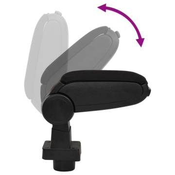 Car Armrest Black - Adjustable ABS Storage Solution | HipoMarket