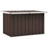 Garden Storage Box Brown 109x67x65 cm Colour brown Size 109 x 67 x 65 cm 