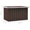 Garden Storage Box Brown 109x67x65 cm - Stylish & Durable