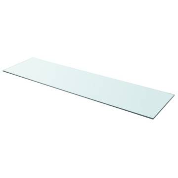 Clear Glass Shelves - 2 Pcs 110x30 cm for Modern Display