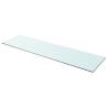 Clear Glass Shelves - 2 Pcs 110x30 cm for Modern Display