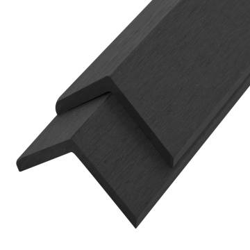 5 pcs Decking Angle Trims WPC - Stylish & Durable Black Edges