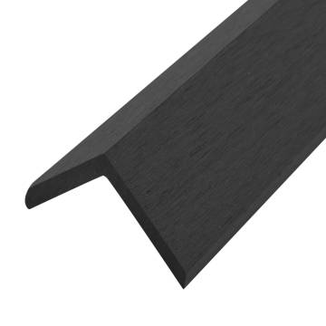 5 pcs Decking Angle Trims WPC - Stylish & Durable Black Edges