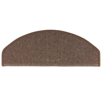 Stair Mats 10 pcs - Coffee Brown 65x24x4 cm | Hipomarket