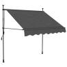 Manual Retractable Awning with LED 150 cm - Anthracite