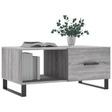 Elegant Grey Sonoma Coffee Table - 90x50x40 cm | Hipo Market