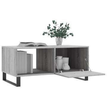 Elegant Grey Sonoma Coffee Table - 90x50x40 cm | Hipo Market