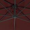 Cantilever Umbrella 300 cm Bordeaux Red | Shade & UV Protection