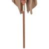 Elegant Outdoor Parasol with Wooden Pole - 200x300 cm Taupe