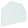 Fireplace Glass Plate Hexagon 80x50 cm - Durable & Stylish