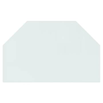 Fireplace Glass Plate Hexagon 80x50 cm - Durable & Stylish