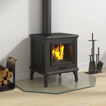 Fireplace Glass Plate Hexagon 80x50 cm - Durable & Stylish