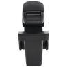 Car Armrest Black 16x30x(40-50) cm - Durable ABS Storage