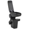 Car Armrest Black 16x30x(40-50) cm - Durable ABS Storage