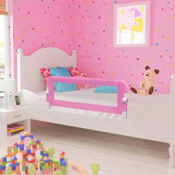 Toddler Safety Bed Rail Pink - 120x42 cm Polyester