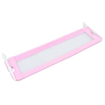 Toddler Safety Bed Rail Pink - 120x42 cm Polyester