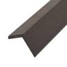 5 pcs Decking Angle Trims WPC 170 cm Dark Brown | HipoMarket