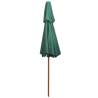 Double Decker Parasol 270x270 cm - Elegant Green Canopy