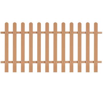 Picket Fence WPC 200x100 cm | Durable Garden Barrier