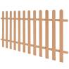 Picket Fence WPC 200x100 cm | Durable Garden Barrier