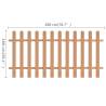 Picket Fence WPC 200x100 cm | Durable Garden Barrier