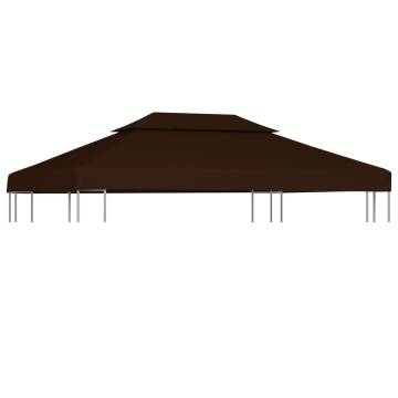 2-Tier Gazebo Top Cover 310 g/m² 4x3 m - Durable & Water-Resistant