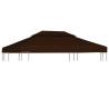 2-Tier Gazebo Top Cover 310 g/m² 4x3 m Brown Colour brown Size 3 x 4 m Quantity in Package 1 