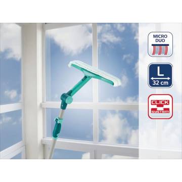 Leifheit 3-in-1 Window Wiper 28 cm | Streak-Free Cleaning