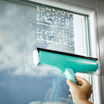 Leifheit 3-in-1 Window Wiper 28 cm | Streak-Free Cleaning