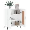 Stylish High Gloss White Sideboard - 69.5x34x90 cm