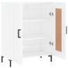 Stylish High Gloss White Sideboard - 69.5x34x90 cm