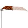 Manual Retractable Awning 500x300 cm - Orange & Brown