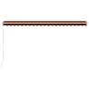 Manual Retractable Awning 500x300 cm - Orange & Brown