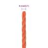 Durable 8mm 50m Orange Polypropylene Work Rope | HipoMarket