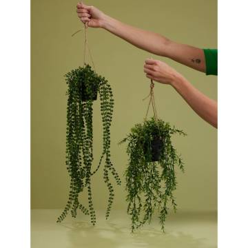 Emerald Artificial Boxwood Hanging Bush - 50 cm | HipoMarket