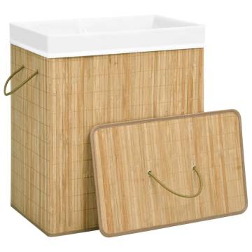 Bamboo Laundry Basket 100L - Stylish & Functional Storage