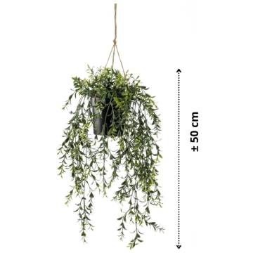 Emerald Artificial Boxwood Hanging Bush - 50 cm | HipoMarket