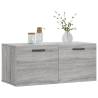 Grey Sonoma Wall Cabinet - 80x36.5x35 cm | HipoMarket